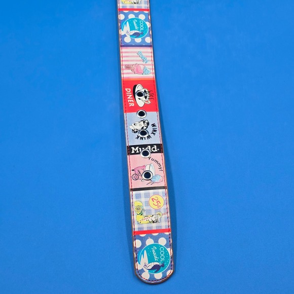 Mudd Vintage Retro Diner Pop Art Leather Belt XL Multicolor Y2K 50s‎ Kitsch main image 3
